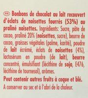 Suchard Morceaux De Chocolat Ingredients