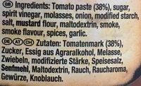 Original BBQ Sauce Rauchig Ingredients