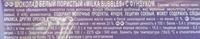    «Milka Bubbles  Ingredients