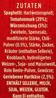 Miracoli Spaghetti Arrabiata Ingredients