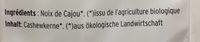 Noix De Cajou Bio Ingredients
