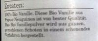 Bio Vanille Pulver Ingredients
