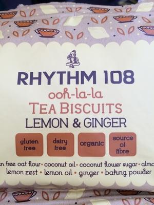 Lemon & Ginger Tea Biscuits