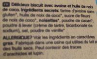 Ooh-la-la Tea Biscuits, Chocolate Hazelnut Ingredients