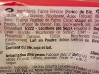 403G Biscuit Chocolat Festival Maxi Sec Ingredients