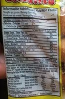 Trocillo Sabor Pollo Nutrition Label