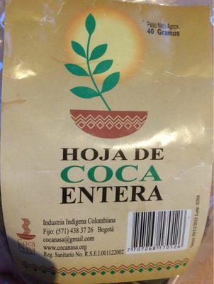 Hoja De Coca Entera
