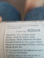 Hatsu White Tea & Mangostino X 400ML Ingredients