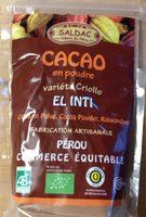 Cacao En Poudre Variet Criollo Report Card