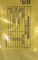 Rumba Nutrition Label
