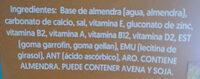 Leche De Almendras Ingredients