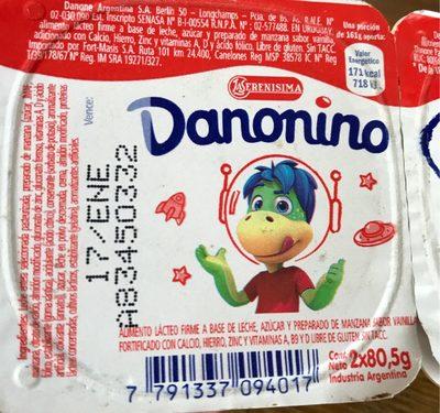 Postre Danonino Maxi Vainilla 2 Unidades De 80,5G