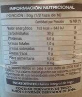 Harina Integral De Trigo Ingredients