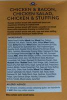 Chicken & Bacon, Chicken Salad, Chicken & Stuffing Ingredients