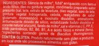 Yokitos Conchinhas Sabor Presunto Ingredients