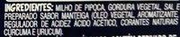 Yoki Sabor Manteiga De Cinema Ingredients