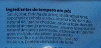 Qualit Macarro Instantneo 4 Queijos Ingredients