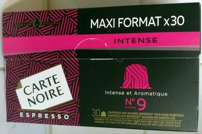 Espresso Intense Et Aromatique N9 Maxi Format X30