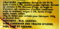 Mini Crackers Ingredients
