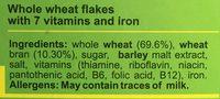 Bran Flakes Ingredients