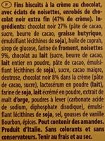 Gran Pasticceria Dark Hazelnut Biscuits Ingredients