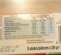 Kinder Sorpresa T.3 Nutrition Label