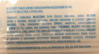 Kinder Pingui Kokos Ingredients