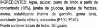 Helado De Hielo Lima-Limn  Ingredients