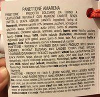 Cova Panettone Amarena Fabbri / Hefekuchen Mit Amarena-kirschen 1 KG. Merken Ingredients