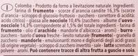 Balocco La Colomba Ingredients
