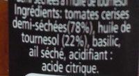 Tomates Cerises Demi Sches  L'Huile De Tournesol Ingredients
