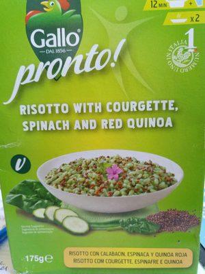 Risotto With Courgette, Spinach And Red Quinoa