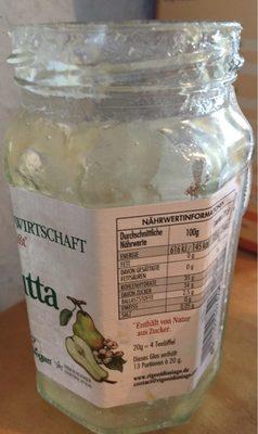 Fiordifrutta Birne-bio-fruchtaufstrich, Mit Apfels. ..