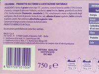 Bauli - La Colomba 750 Gr Ingredients
