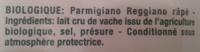 Parmigiano Reggiano AOP Rp Bio (28,4% MG) - 50 G - Castelli Ingredients