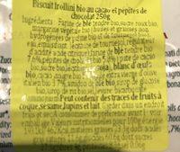 Almaverde Bio Frollini Cacao G. Ciocc. Busta GR 250 Ingredients