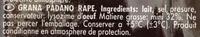Grana Padano Grattugiato (32% MG) Ingredients
