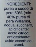 Parmalat Santal Juice Pear 1lt Ingredients