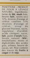 Chiostro Di Saronno Panettone Classico Ingredients