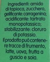 Torta Gel Ingredients