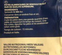 Rigatoni Ingredients