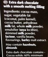 Extra Dark Chocolate With Smooth Melting Feeling Ingredients