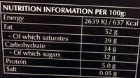 Extra Dark Chocolate With Smooth Melting Feeling Nutrition Label