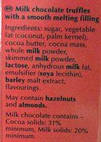 Irresistibly Smooth - Milk Ingredients