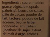 Lindor Ingredients