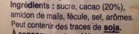 Segafredo Ciok Trinkschokolade Kakao 1kg Ingredients