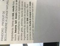 Pandoro Classique Ingredients