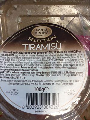 Bonta Divina Selection Tiramisu Le Pot De 100 G