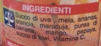 Succo 100% Tropicale Con Vitamina C Ingredients