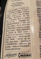 La Molisana Ginesi Rigate No.56 Ingredients